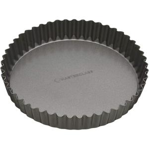 MasterClass Non-Stick Fluted Flan Tin/Quiche Pan with Loose Base, 20 cm (8")
