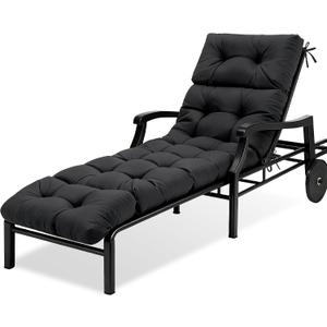 MTMR Chaise Lounge Cushion Outdoor, Patio Furniture Chair Pad, Waterproof, 74x22inch