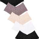 READY TO LOVE Sexy Women's Underwear Lace Shorts V Waist Breathable Cheeky Panties Boyshorts Underwear Women 5 Pack (Large)