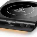 Gaiatop Coffee Mug Warmer, 3 Temperature Settings, 2-10H Auto Shut Off and Warm Strip Indicator Lights, 50W Smart Cup Warmers Fast Heating Plate for Tea Milk Cocoa Candle, Stocking Stuffers, Black