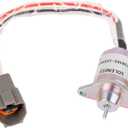 BlueStars (Updated) M810324 Fuel Shut Off Solenoid - for Yanmar 3TNE74-EJK2 2TNV56, JD 4200 4300 4400 4500 4600 4700 12V, Komatsu Lift Truck, Hyundai Excavator, Woodward - Replaces 1503ES-12S5SUC12S