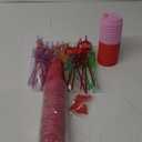 Maxcheck 36 Sets Strawberry Party Favors Goodie Cups with Lids and Straws for Birthday Decorations 36pcs 16oz Plastic Cups Reusable Plastic Straws for Birthday Party (Strawberry)
