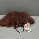 Hifot 5 Pcs Reindeer Costume Adult Tutu Skirt with Reindeer Headband Temporary Tattoos Socks Deer Cosplay Costume Halloween Christmas Fancy Dress Outfits for Women Girls Brown