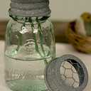 1/4 Pint Mason Jar Flower Frog Vase