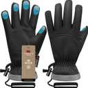 Winter Gloves,Ski Gloves Waterproof & Warm Cold Weather Gloves for Parent - Cycling, Driving, Running, 2XL