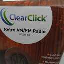 ClearClick Retro AM/FM Radio with Bluetooth - Classic Wooden Vintage Retro Style Speaker