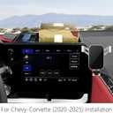 Car Phone Holder Center Console Organizer Tray for Chevrolet Chevy Corvette 2020 2021 2022 2023 2024 2025 2026 C8 Auto Interior Accessories Cell Phones Mount Dashboard Mobile CellPhone Screen Stand