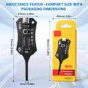 2Pcs Inductance Tester, Type-C Powered High Precision Mainboard Coil Testing Tool, Quick Fault Check Inductor Tester for Mobile Phone Electronic Components