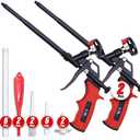 Ixirpro Mega Professional Expanding Foam Spray Gun (2 Insulation Guns + 18 Extenders) PU Insulating Applicator Heavy Duty Metal Body Dispensing Foam Gun Suitable for Caulking, Filling, Sealing