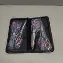 6 in1 Professional Dog Grooming Scissors Kit, Dog Shears for Grooming with Safety Round Tips, Titanium Coated Grooming Scissors for Dogs Cat Pet At Home