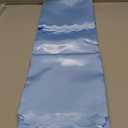 Entisn 4 Pack Baby Blue Satin Tablecloth 54 x 54 Inches Table Cloth, Square Silky Tablecloth Smooth Table Cover Decoration for Wedding Party Holiday Dinner