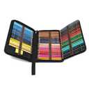 Eiyye Colored Pencil Case Pencil Organizer Holds 72 Pencils Large Capacity Zippered Pencil Holder for Colored Pencils(Black)
