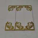 Hoikwo 3 Pack Butterfly Wall Shelves, White Gold Floating Book Shelves, for Mother, Mom, Women, Girls, for Preppy Room Decor, Living Room, Bedroom Decor Aesthetic