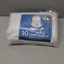 Gerber Unisex Baby Boys Girls Birdseye Prefold Cloth Diapers Multipack White Premiun 3-Ply 10 Pack