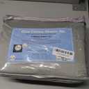 KRISHNA King Giza Egyptian Cotton Sheet Set 4 Piece, 100% Long Staple Cotton Luxury Hotel Bed Sheets, Ultra Soft Cooling Breathable, 18" Deep Pocket Fitted Sheet, Light Grey Solid