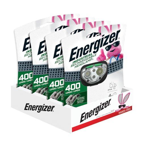 Energizer LED Rechargeable Headlamp Flashlight, 15-Hour Run Time, 400 Lumens (Charging Cable Included)