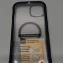 Miracase Magnetic for iPhone 15 Plus Case 6.7'',only for 15 Plus Phone Case Cover with Built-in 9H Tempered Glass Screen Protector,not for Pro/Pro Max,Magnetic Black