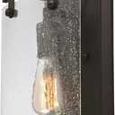 Ciata Exterior Outdoor Light for House Fixture Wall Mount Light Lantern Sconce, 12-Inch, 60-Watt, E26 Medium Bulb, Oil Rubbed Bronze Light Fixture Front Porch Altair Lights with Clear Seeded Glass