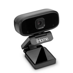 iHome 720p Webcam with External Mic, Auto Light Correction, Multi-OS, Desktop/Laptop Compatible
