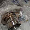 JY PERFORMANCE 4 Inch Inlet Diesel Muffler Exhaust with Clamp- 7" x 24" Body - 30" OAL - Straight Through - Stainless Steel - Welded On Resonator, Polished - TIG Welding