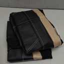 PIC AUTO Leather Car Seat Covers, Sports Carbon Fiber & Mesh Design, High-Back Two Front Set, Waterproof Automotive Seat Covers, Airbag Compatible, Universal Fit for Most Cars (Black & Beige)