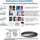 30W Wireless Charger Pad, Wireless Charge 30W, Fast Wireless Charger, Wireless Charging Compatible with Samsung Galaxy S23/S22/S21/S20, Fast Charger Compatible with iPhone 17/16/15/13/14/12 Series