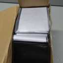 24 Pcs Mens Leather Wallet Bulk Personalized Wallet Men Engraved Leather Gift Christmas Gift for Coworkers(Black and Brown)