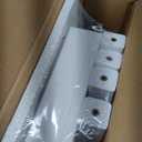 Shower Bench for Inside Shower - White HDPE Shower Stool Waterproof - Spa Bathroom Seat Chair with Handle, Storage Shelf, Adjustable Feet - Indoor/Outdoor, Weather Resistant (Medium 16x12.5x17 Inch)