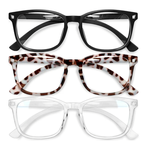Gaoye Stylish Blue Light Glasses for Woman - Computer Glasses up to 99% Blue Light Blocking - Lightweight Frames - 3 pack