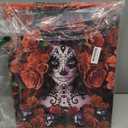 Day of The Dead (Dia De Los Muertos) Themed Skull with Flowers Canvas Poster Print Modern Wall Art Painting Picture Living Room Home Home Decoration Art Gift (24×36inch, Unframed)