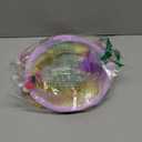 2pcs, Folded Cat Tunnel Spring, 10in Large Size Portable Cat Toy Spiral Tunnel, with Synthetic Feather and Toy Mouse Tunnel Spring Outdoor Puppy Kitten Generic (Striped Yellow, Purple)