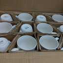 GBHOME 12 OZ Off White Coffee Mugs, Porcelain Bulk Coffee Mugs with Large Handle for Man, Woman, Light Weight Coffee Mugs for Latte/Cappuccino/Cocoa/Milk, Dishwasher & Microwave Safe (36 count)