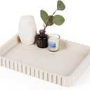 Concrete Decorative Tray for Coffee Table Decor, 14" Coffee Table Tray Ottoman Tray Table Centerpieces, Rectangular Modern Decorative Trays for Home Decor, Living Room, Entry, Gray (14" x 10" x 1.5")