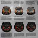 Wall Decor Sticker 45x45 Inch + Pack Of Stickers With Leopard 2,5x2,5 Inch