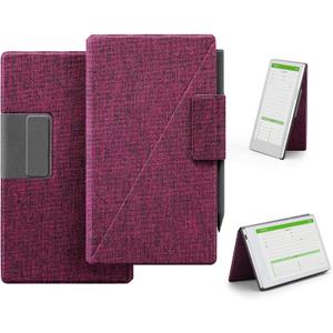 Ayotu Case for Remarkable Paper Pro Move 7.3" with Multi-Angle Stand, 1:1 Fit Smart Folio Cover with Auto Wake/Sleep | Premium Mosaic Weave Cover | Microfiber Lining | Strong Magnet(Z-Weave Burgundy)