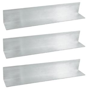 CNQLIS 3 Pcs Aluminum Angle 2" x 2"x 1/8" Aluminum Angle 6061,Aluminum Bars 12" Length, 1/8" Thick