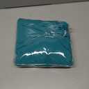 Waterproof 3-Piece Patio Sofa Cushion Cover Set - Replacement Covers for Outdoor Wicker Furniture, Bench & Seat Cushions with 4pcs Throw Pillow Cover (Peacock Blue)