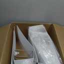 Henoyso 4 Pcs 3 Ring D-Ring Binders with Clear Pocket, 5 Inch, White