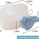 3D Bird Silicone Molds for Resin Candle, Sparrow Bird Cake Fondant Chocolate Candy Molds, Animal Candle Soap Epoxy Resin Casting Concrete Art Craft Mold Table Home Wedding Decor