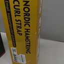 Nordic Hamstring Curl Strap with Fitness Knee Mat, Holds 420 Pounds for Hamstring Curls, Sit Up Bar for Floor, Spanish Squats, Ab Workout, 5 Seconds Setup Nordic Curl Home Fitness Equipment