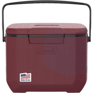 Coleman Chiller 60qt Cooler with Ice Retention, Leak Resistant, Great for Camping, Concerts, Sports, and More, Red