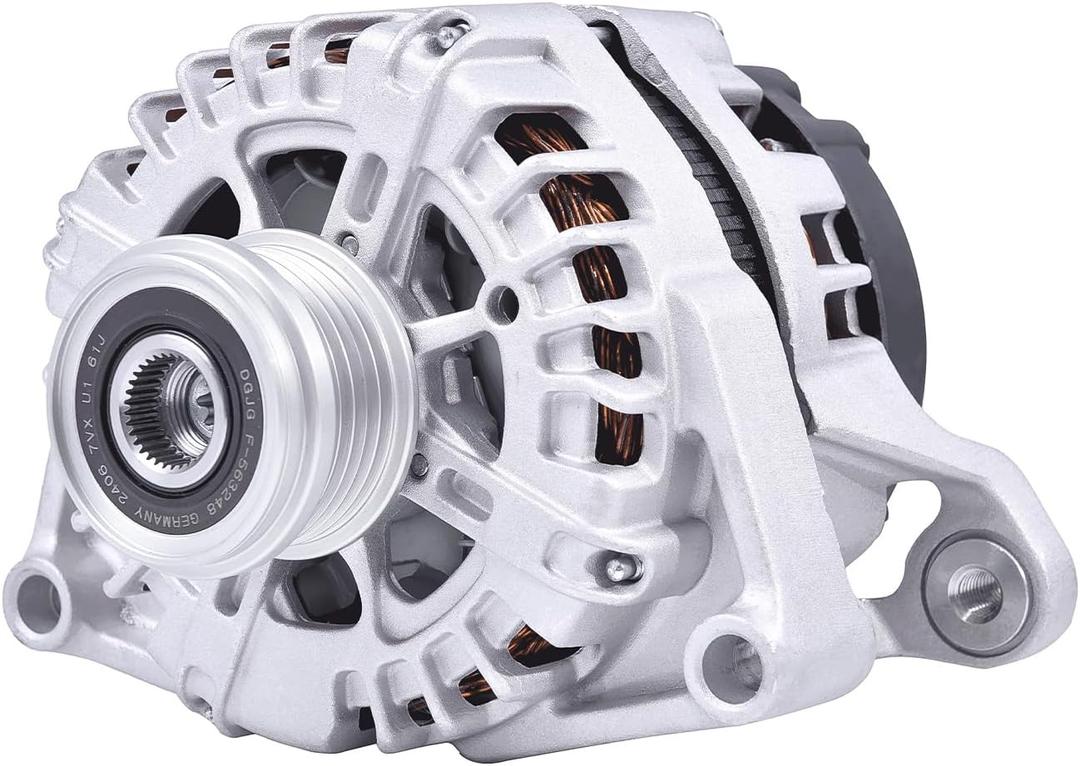 13581891 Alternator Compatible with Chevy Cruze 2012 2013 2014 2015, Cruze Limited 2016 L4 1.4L, 12V 130Amp Clockwise 5-Groove Clutch Pulley Replace# 13588290, 13597227
