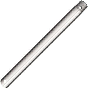 12 Inch Ceiling Fan Downrod Threaded, 1 Inch Outer Diameter Nickle Ceiling Fan Extension Rod (With Threads),Down Rods Compatible With Most Ceiling Fans,Easy Installation