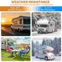 RV Roof Tape with Roller, 4 Inch x 50 Feet Sealant Repair Tape, UV Resistant & Weatherproof for RV Repair, Camper, Trailer, Boat Sealing, Leaking Roof, Window (White)