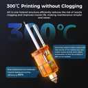 Sovol T300 3D Printer Max Speed up to 600mm/s, Klipper Firmware 300 All-in-one Hotend 30s Preheat Time 81-Point Auto Leveling 95% Pre-Assembly All Metal Body 11.8 * 11.8 * 13.8in