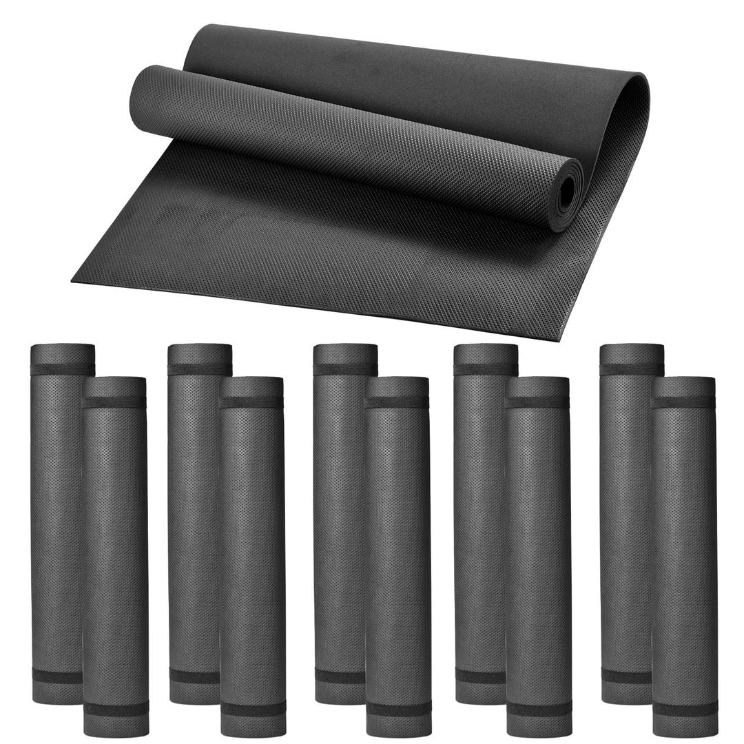 10 Pack Yoga Mats Bulk, 68'' x 24'' x 4mm Thick Black Yoga Mats for Kids and Adults, Anti-Slip Tear-Resistant Exercise Mat for Fitness Stretching Home Workout Gym and Studio