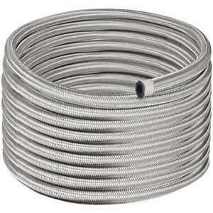 EVIL ENERGY 6AN Fuel Line, AN6 Braided Fuel Hose Nylon CPE 20FT Silver