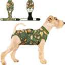 Recovery Suit for Dogs After Surgery,Female Male Dog Onesie for Spay Neuter,Substitute E-Collar & Cone,Anti-Licking Breathable Onesie for Small Medium Large Dogs, Size: X-Large