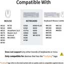 New USB Dongle Unifying Receiver for Mouse and Keyboard Compatible for Any Logitech Product that Display The Unifying Logo (Orange Star, Connects up to 6 Devices)