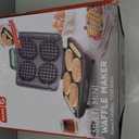 Dash Multi Mini Waffle Maker- Quad Waffle Maker for Family Breakfasts - Dual Nonstick Heating Plates & Easy-Release Surface - Compact & Fast-Heating - Aqua